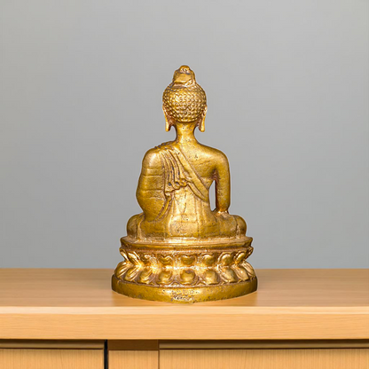 Lord Buddha Seated with meditation Bronze/Panchaloha idol - 3 Inches Nikuressence