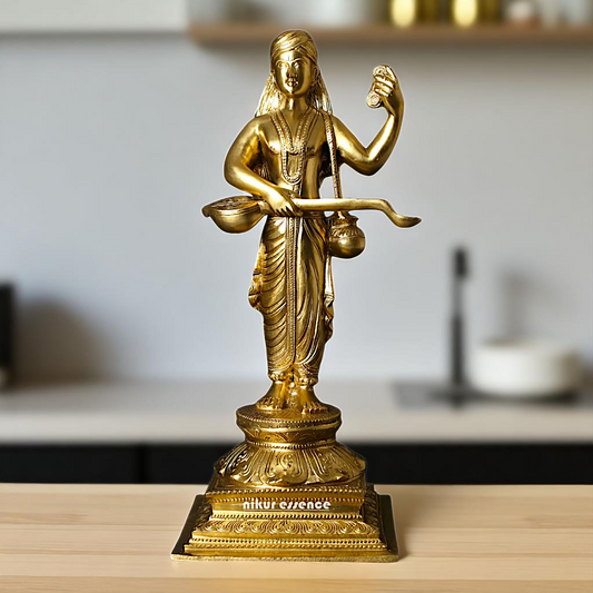 Lord Devarishi narada Standing Bronze/Panchaloha idol - 20 Inches Nikuressence