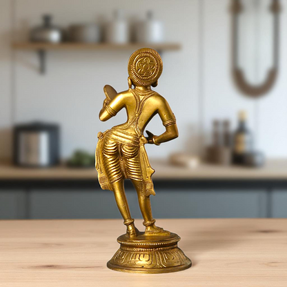 Mirror Lady Standing Bronze/Panchaloha idol - 6 Inches Nikuressence