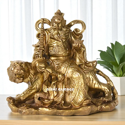 Bronze/Panchaloha Zhao Gongming home decor statue - 5 Inches Nikuressence