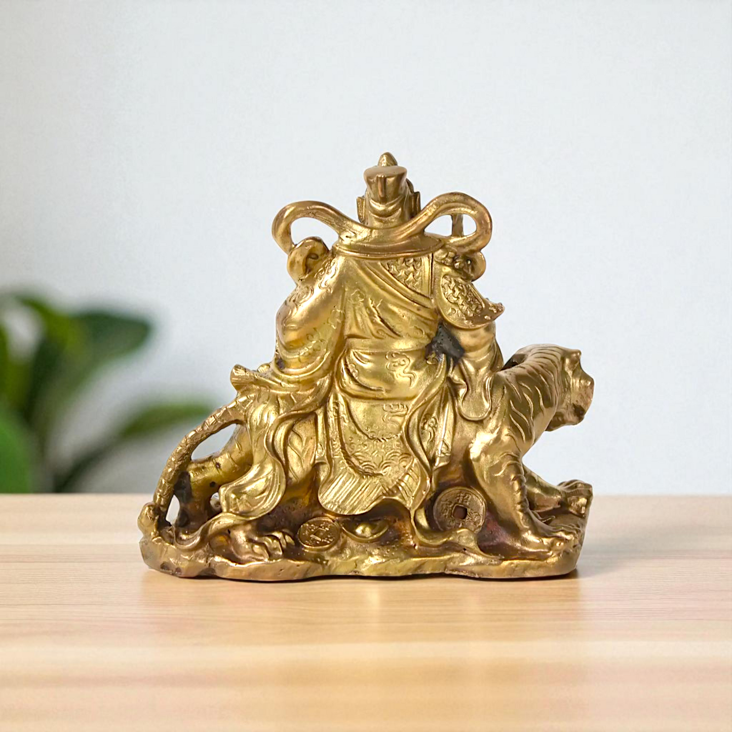 Bronze/Panchaloha Zhao Gongming home decor statue - 5 Inches Nikuressence
