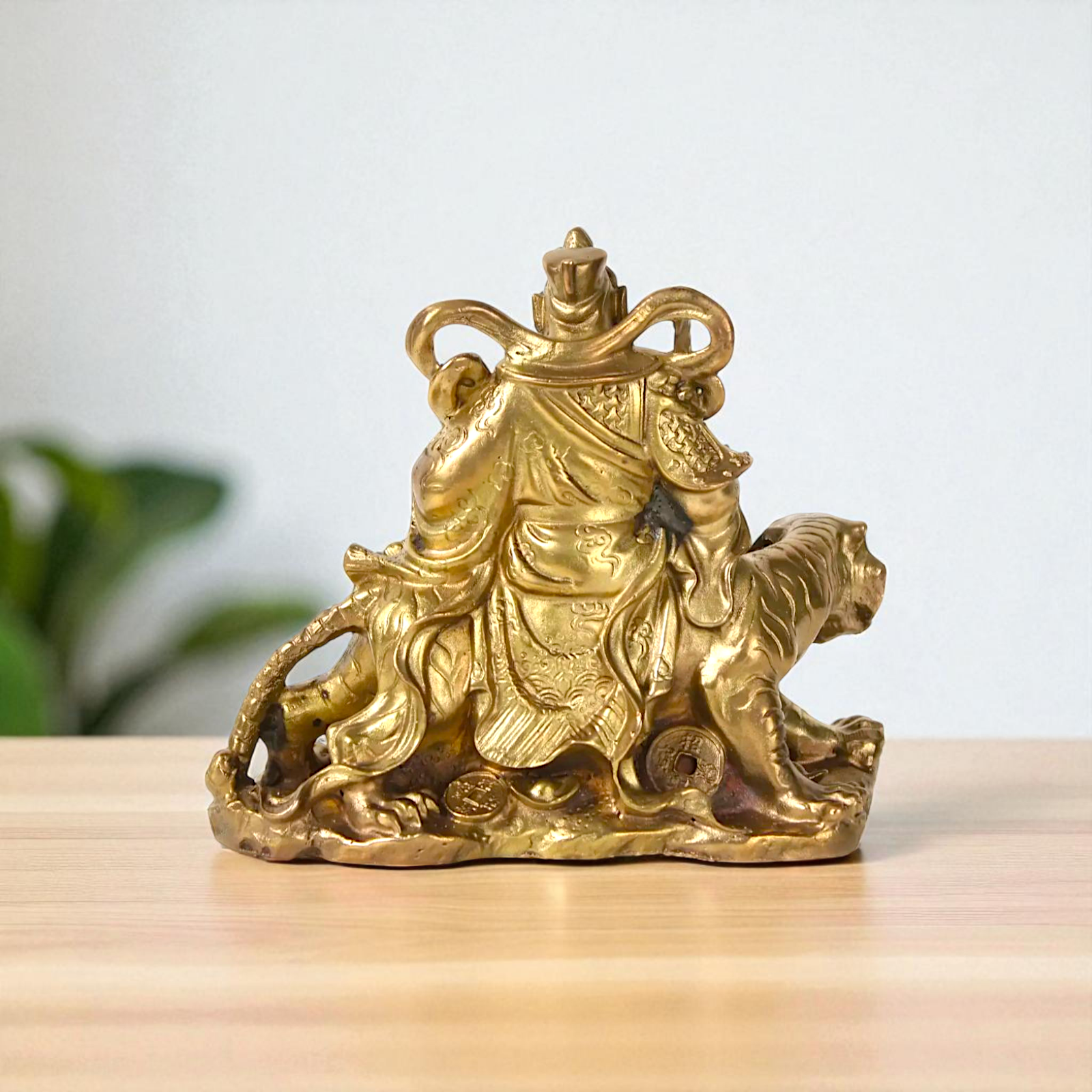 Bronze/Panchaloha Zhao Gongming home decor statue - 5 Inches Nikuressence
