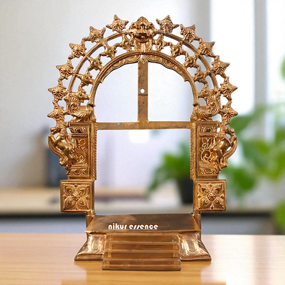 Kirtimukha Singhasan Bronze/Panchaloha idol - 17 Inches Nikuressence