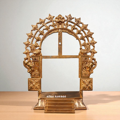 Kirtimukha Singhasan Bronze/Panchaloha idol - 17 Inches Nikuressence