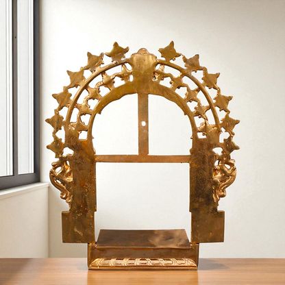 Kirtimukha Singhasan Bronze/Panchaloha idol - 17 Inches Nikuressence