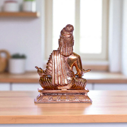 Philosopher Thiruvalluvar Tamil Guru seated Bronze/Panchaloha idol - 3 Inches Nikuressence