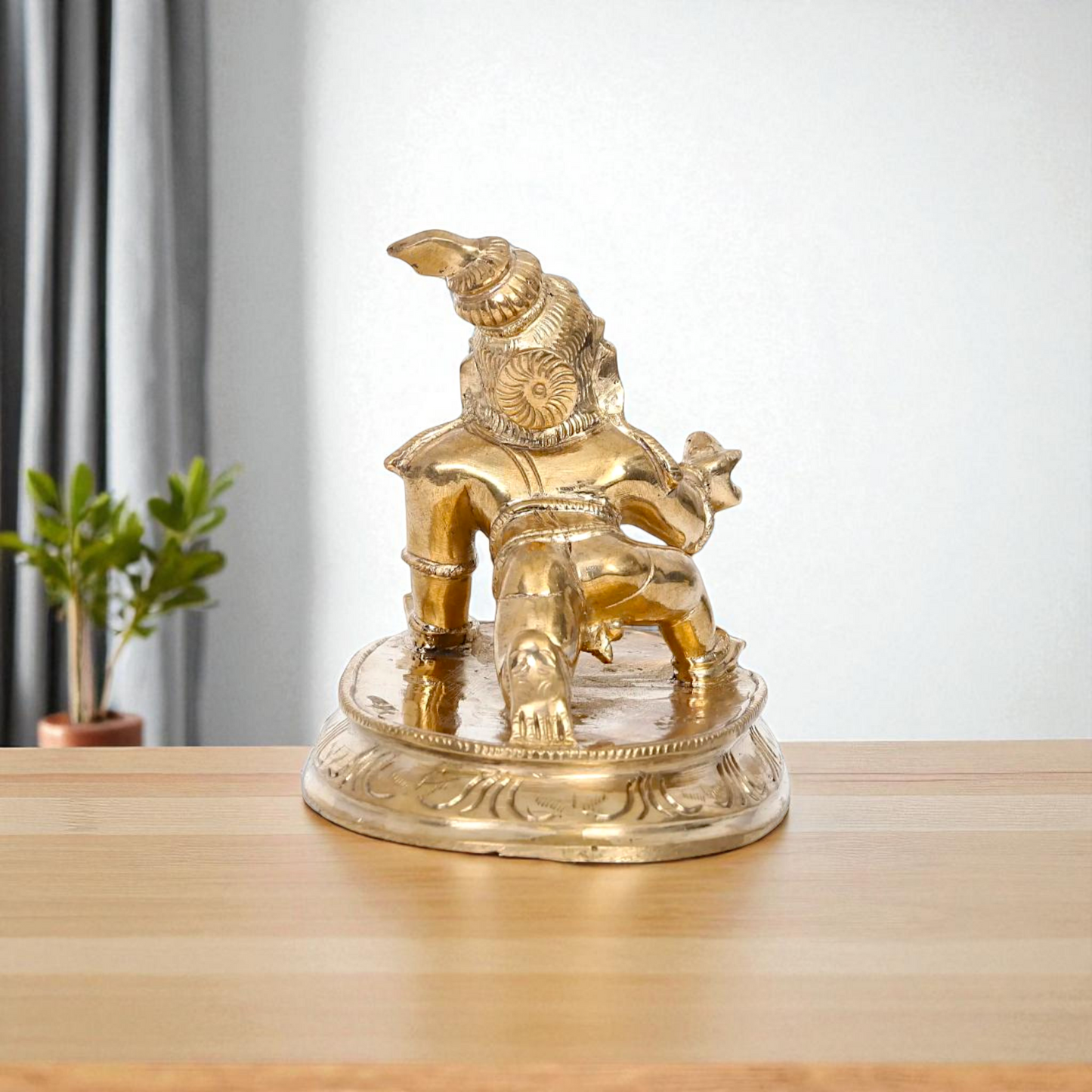 Laddoo Gopal Krishna Worship Bronze/Panchaloha idol - 4 Inches Nikuressence