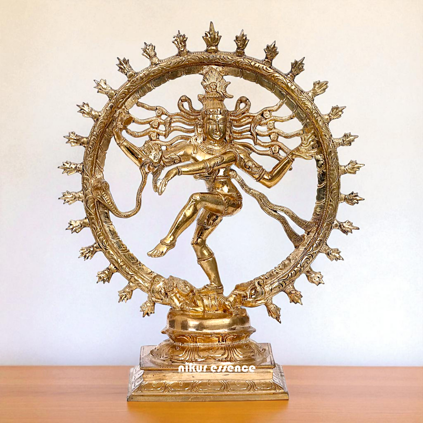 Shiva Nataraja Dancing Bronze/Panchaloha idol - 13 Inches Nikuressence