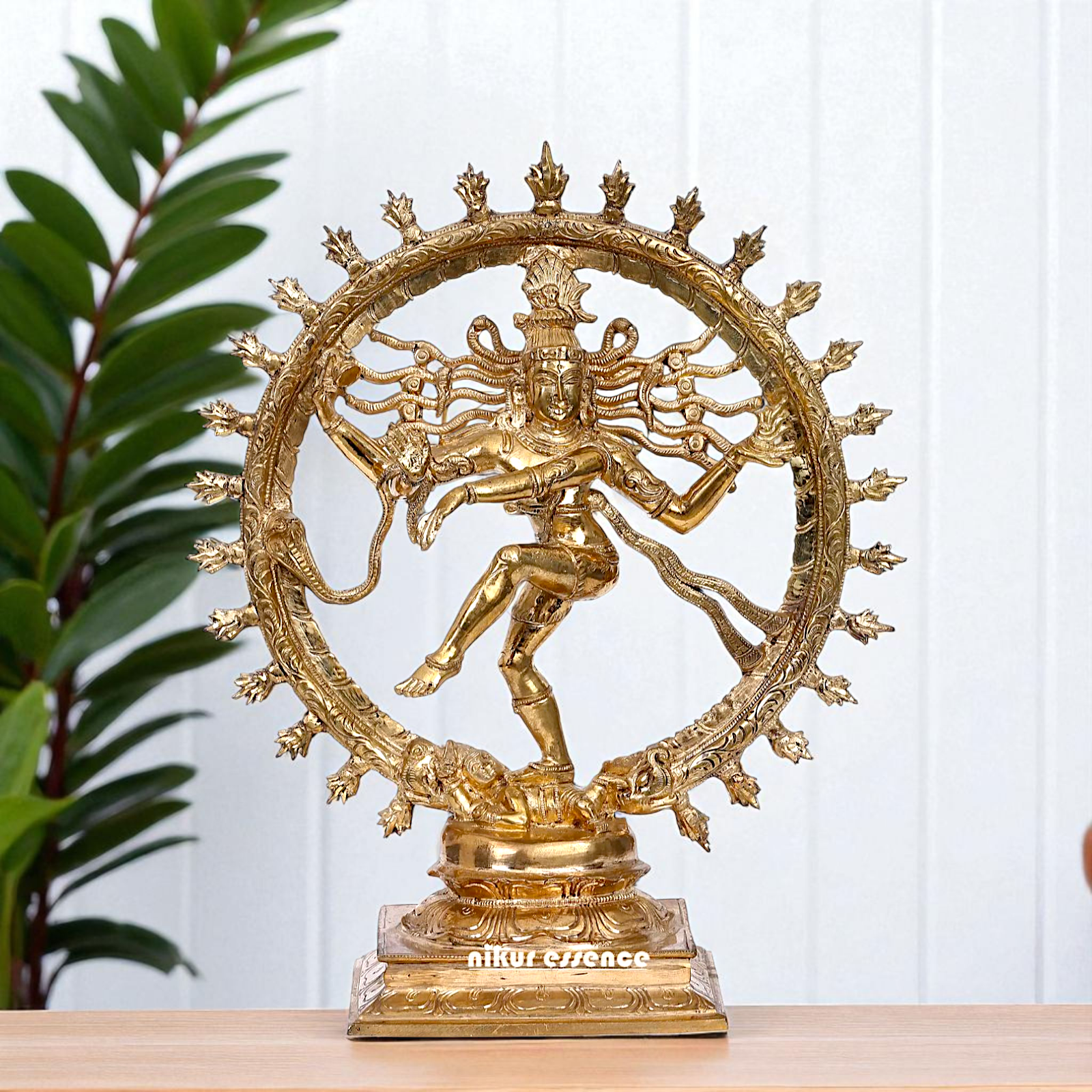 Shiva Nataraja Dancing Bronze/Panchaloha idol - 13 Inches Nikuressence