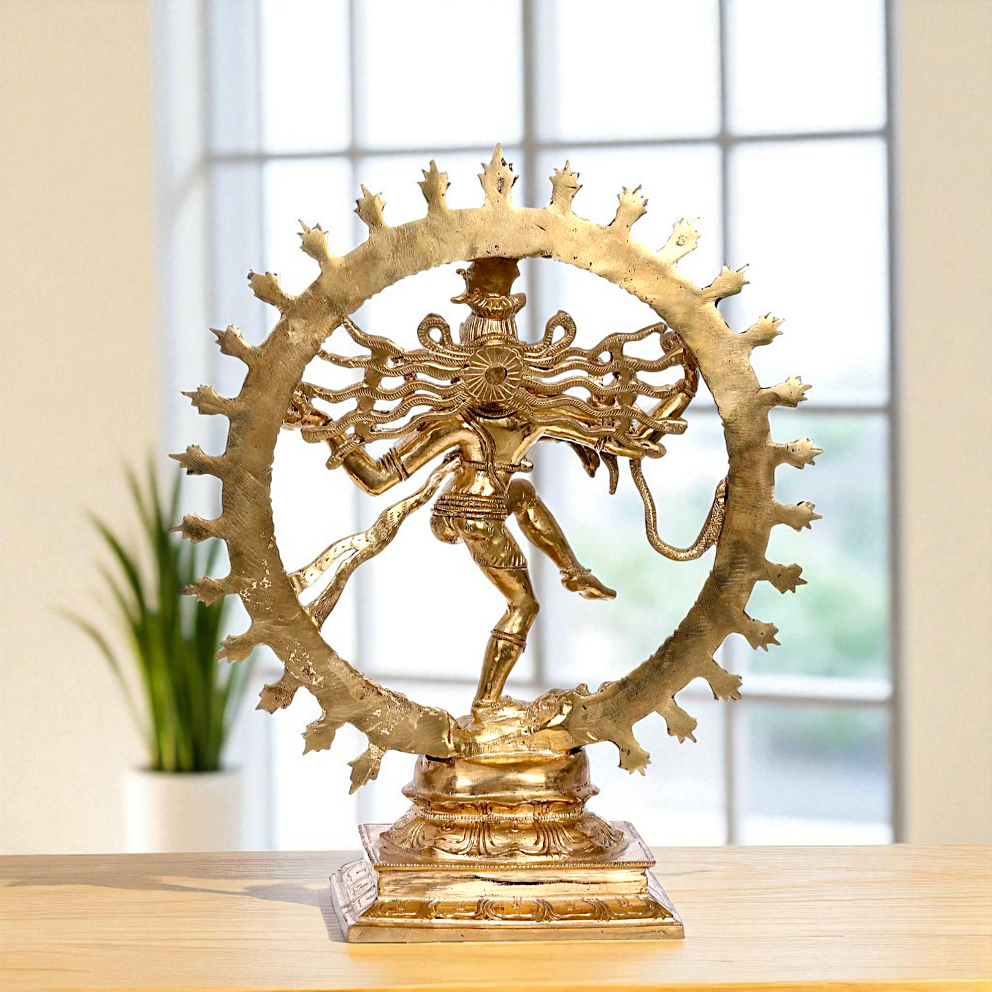 Shiva Nataraja Dancing Bronze/Panchaloha idol - 13 Inches Nikuressence