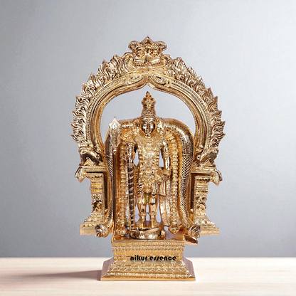 Lord Murugan Kartikeya Swamy Standing Bronze/Panchaloha idol - 17 Inches Nikuressence