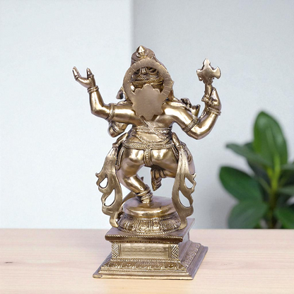 Lord Vinayaka Ganesha Dancing Bronze/Panchaloha Idol - 1 Feet Nikuressence