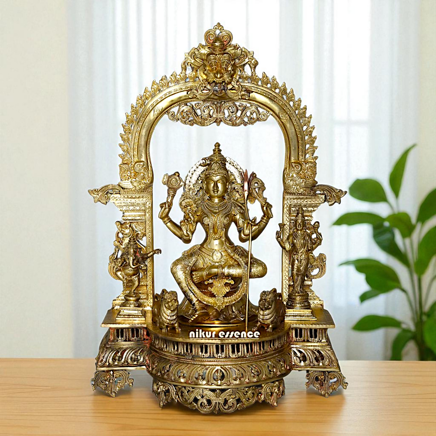 Goddess Tripura Sundari Devi Rajarajeshwari Bronze/Panchaloha idol - 29 Inches Nikuressence