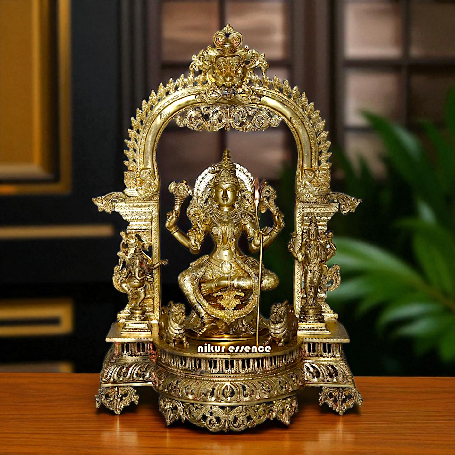 Goddess Tripura Sundari Devi Rajarajeshwari Bronze/Panchaloha idol - 29 Inches Nikuressence