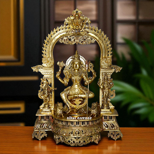 Goddess Tripura Sundari Devi Rajarajeshwari Bronze/Panchaloha idol - 29 Inches Nikuressence