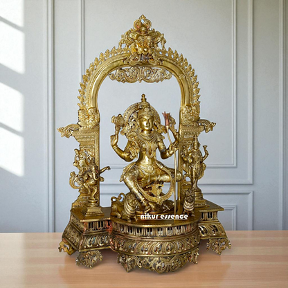 Goddess Tripura Sundari Devi Rajarajeshwari Bronze/Panchaloha idol - 29 Inches Nikuressence