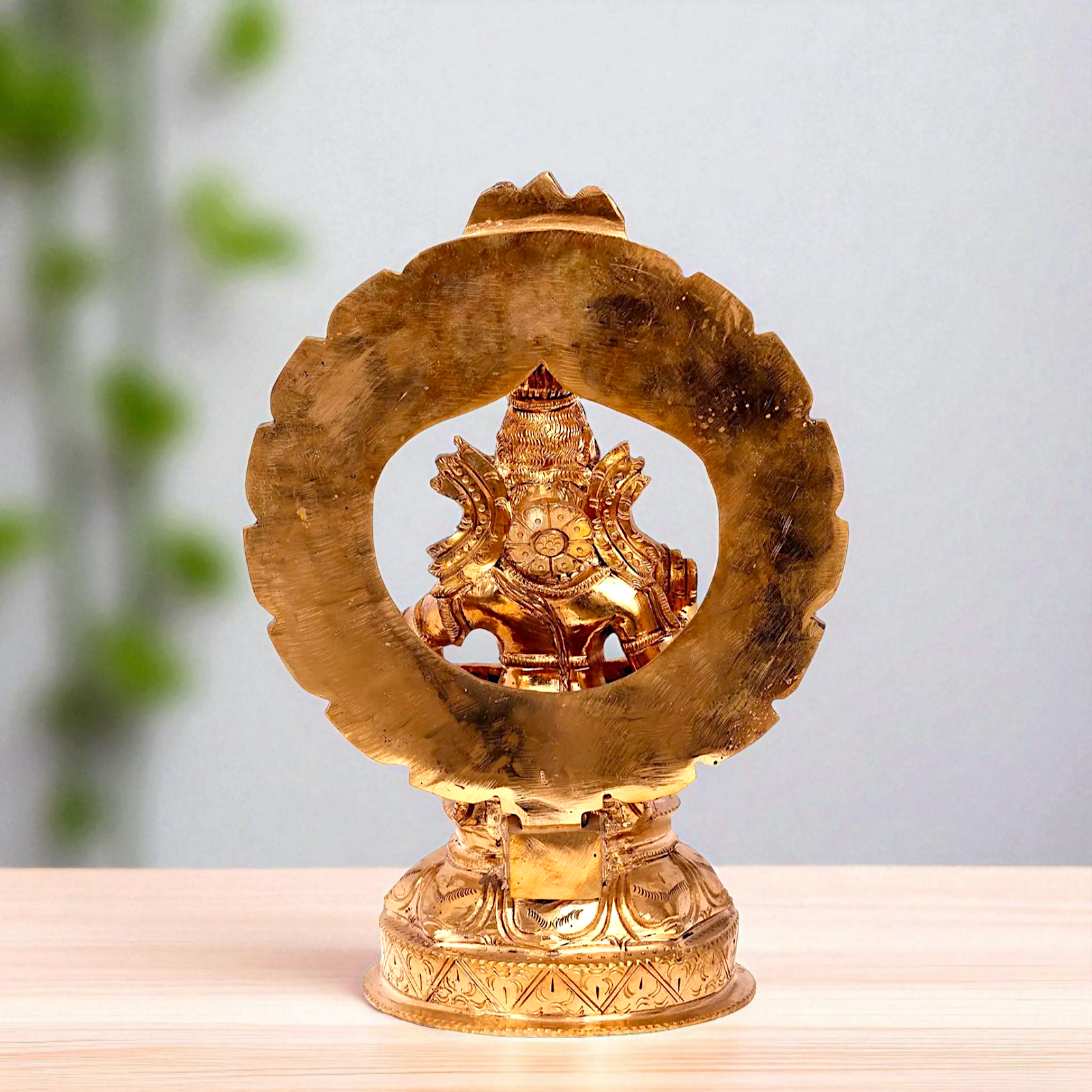 Lord Ayyappan Swamy Murugan Seated with Blessing Bronze/Panchaloha idol - 11 Inches Nikuressence