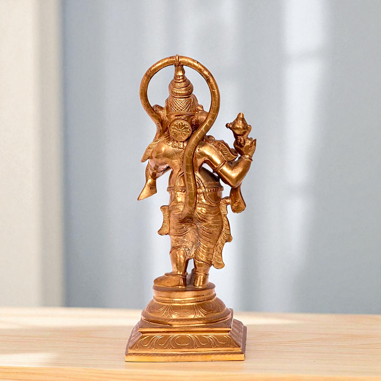 Lord Ganesha Aadyanta Bhagwan Vinayaka Standing Bronze Panchaloha idol - 13 Inches Nikuressence