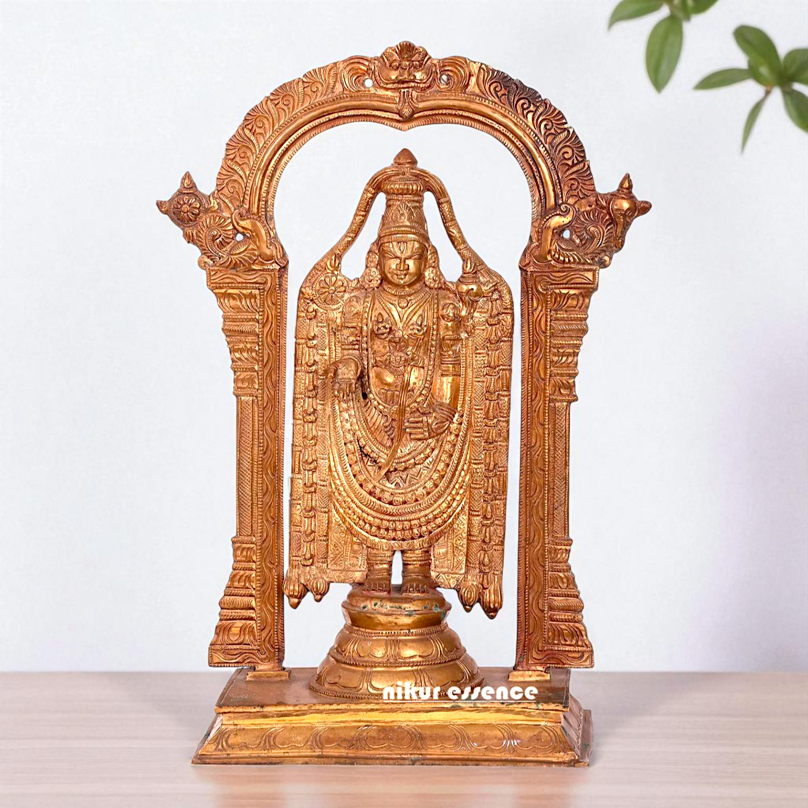 Venkateshwara Tirupati Balaji Standing Bronze Panchaloha idol - 19 Inches Nikuressence