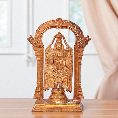 Venkateshwara Tirupati Balaji Standing Bronze Panchaloha idol - 19 Inches Nikuressence