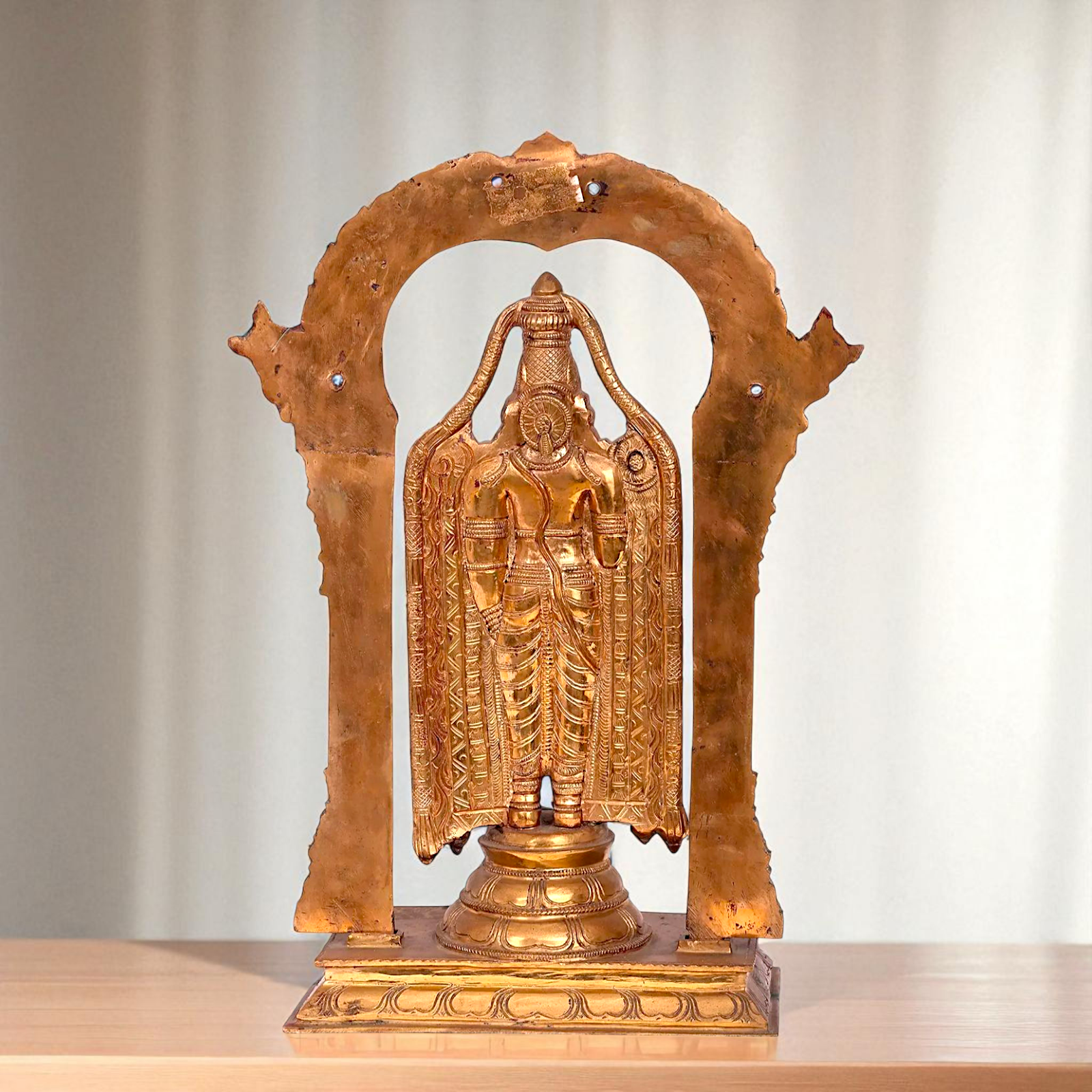 Venkateshwara Tirupati Balaji Standing Bronze Panchaloha idol - 19 Inches Nikuressence