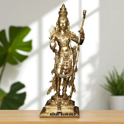 Ram Lalla Bhagwan Standing with Hanuman ji Bronze Panchaloha idol - 30 Inches Nikuressence