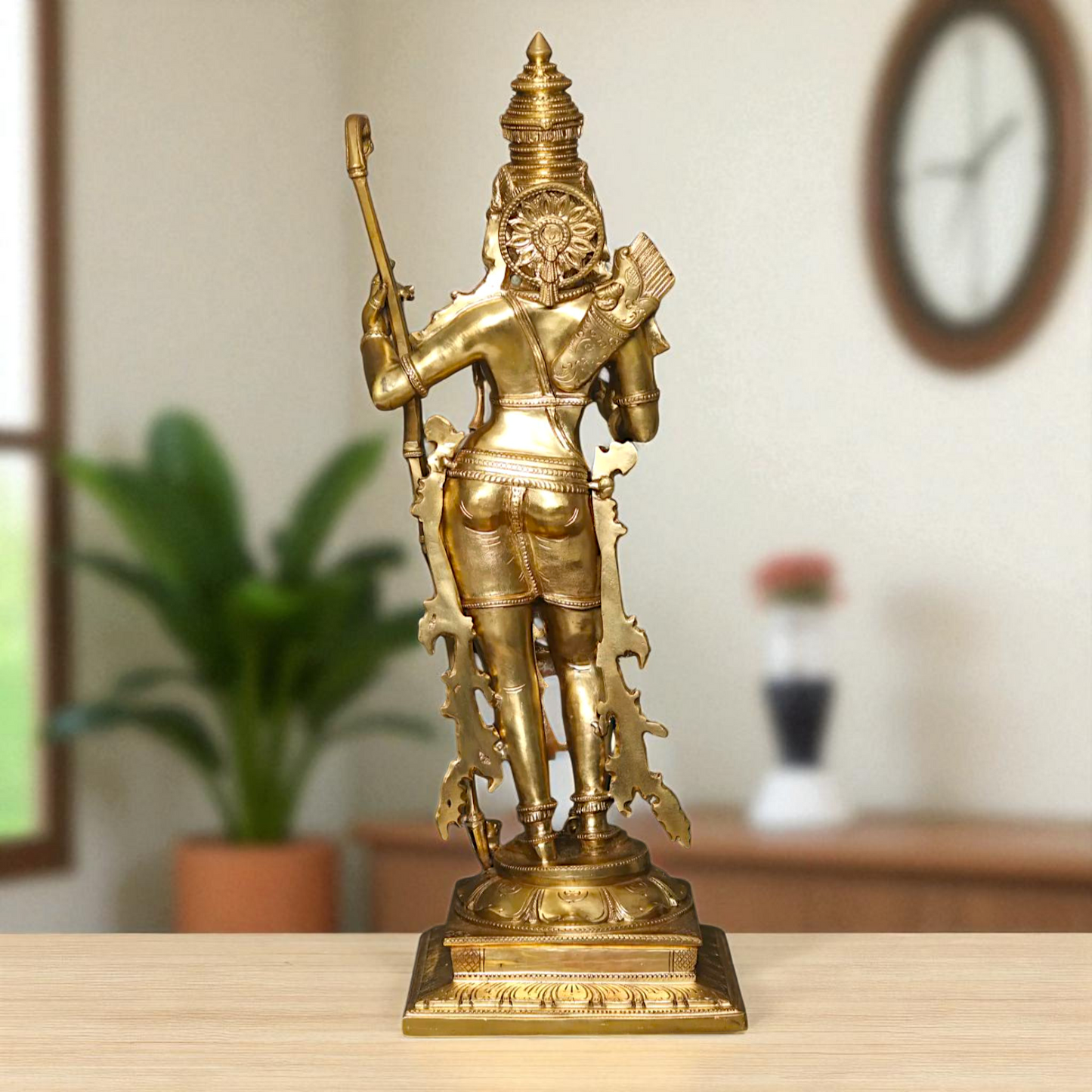 Ram Lalla Bhagwan Standing with Hanuman ji Bronze Panchaloha idol - 30 Inches Nikuressence