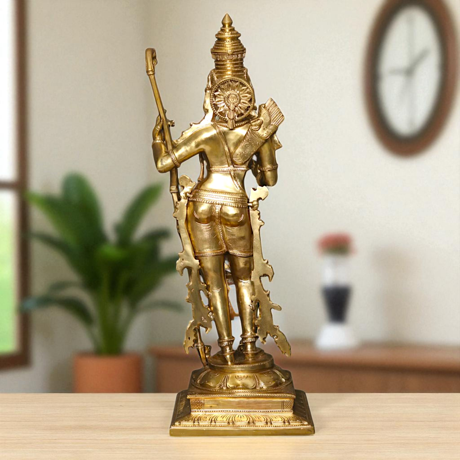 Ram Lalla Bhagwan Standing with Hanuman ji Bronze Panchaloha idol - 30 Inches Nikuressence