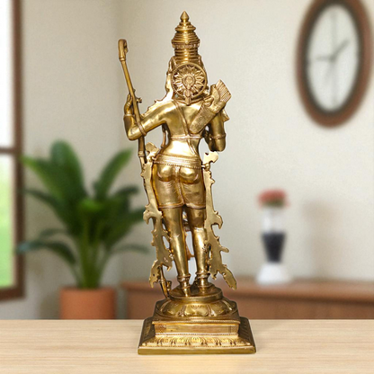 Ram Lalla Bhagwan Standing with Hanuman ji Bronze Panchaloha idol - 30 Inches Nikuressence