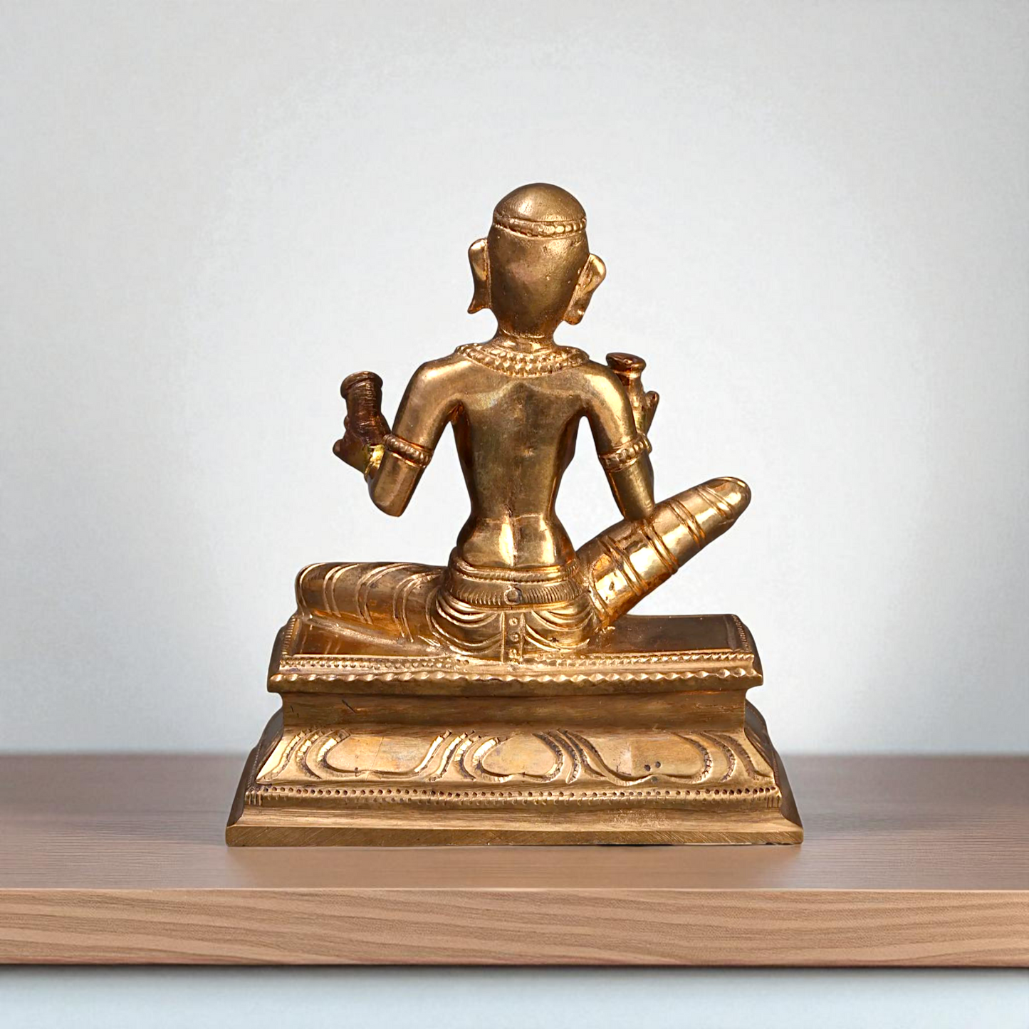 Karaikkal Ammaiyar seated Bronze Panchaloha idol - 4 Inches Nikuressence