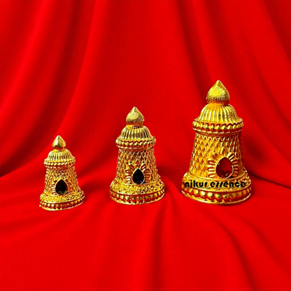 Panchaloha kirita Bronze decor idol - 2 Inches Nikuressence