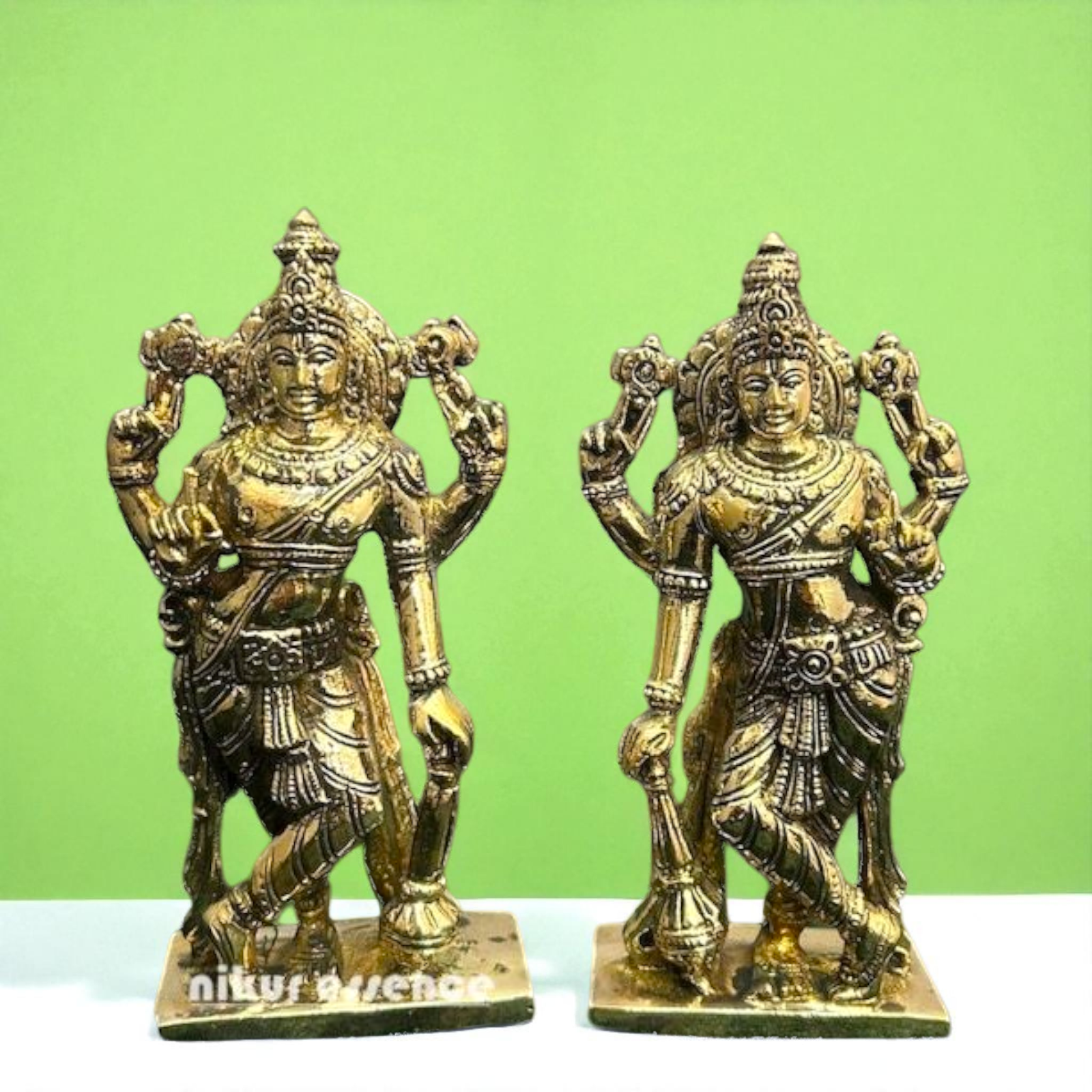 vishnu Dwarapalakas standing Panchaloha Bronze idol - 6.8 Inches Nikuressence
