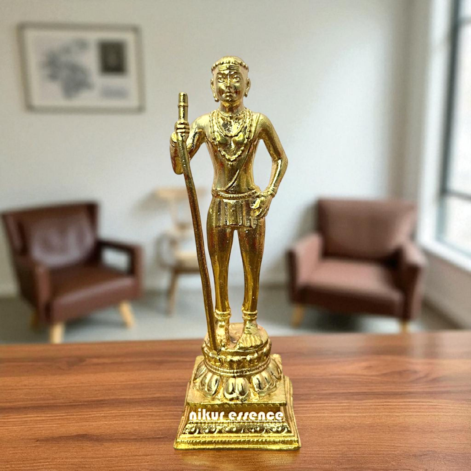 Subramanya Swamy standing Bronze/Panchaloha idol - 5.2 Inches Nikuressence