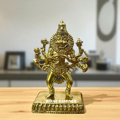 Narasimha Vishnu standing Bronze/Panchaloha idol - 2.5 Inches Nikuressence