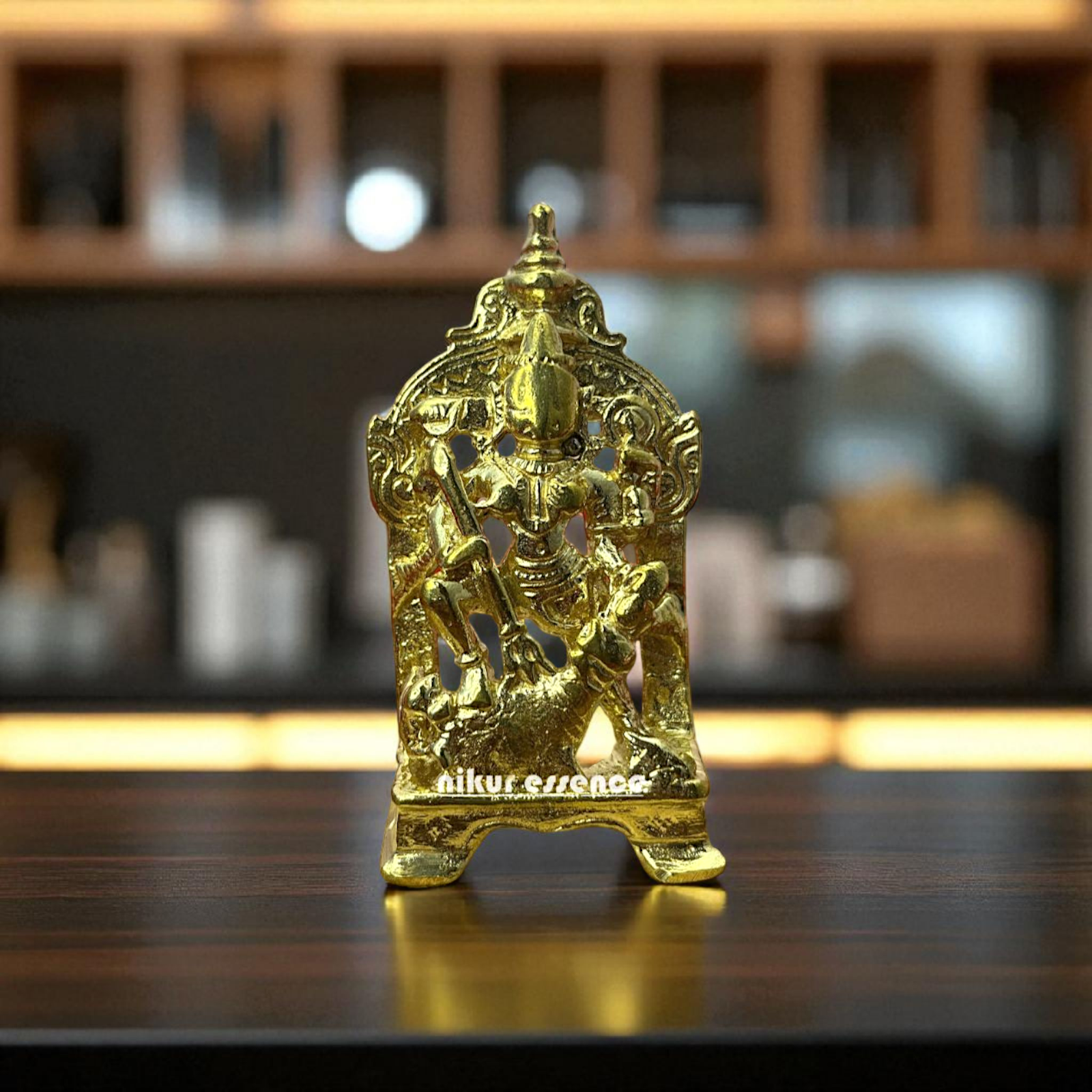 Goddess Durga Maa Devi Bronze/Panchaloha idol - 3.5 Inches Nikuressence