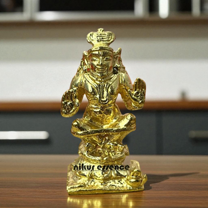 Maharishi Vedavyasa Seated Bronze/Panchaloha idol - 1.8 Inches Nikuressence