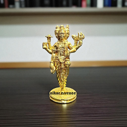 Lord Dattatreya swamy Standing with Blessing Bronze/Panchaloha idol - 3 Inches Nikuressence