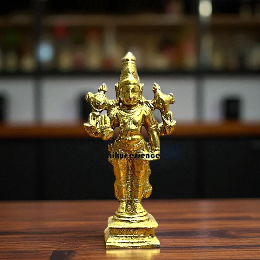 Varadaraja standing with Blessing Bronze/Panchaloha idol - 4 Inches Nikuressence