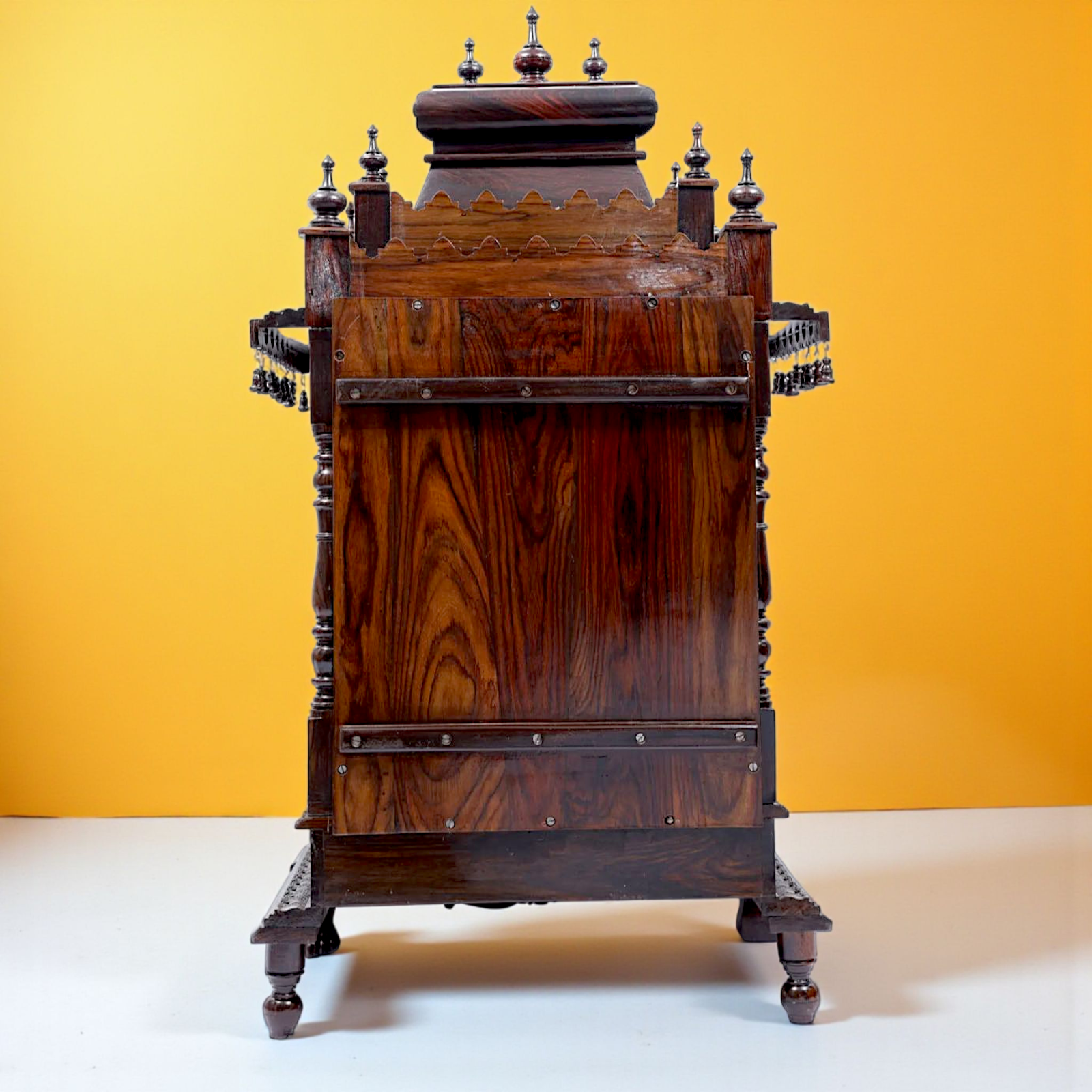 Wooden Temple Mandir with ghungroo and Standing - 53 Inches Nikuressence