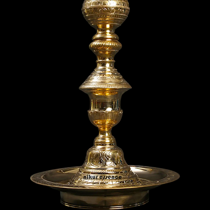 Traditional Brass Kuthu Vilakku with Annam Motif – Nikur Essence Nikuressence