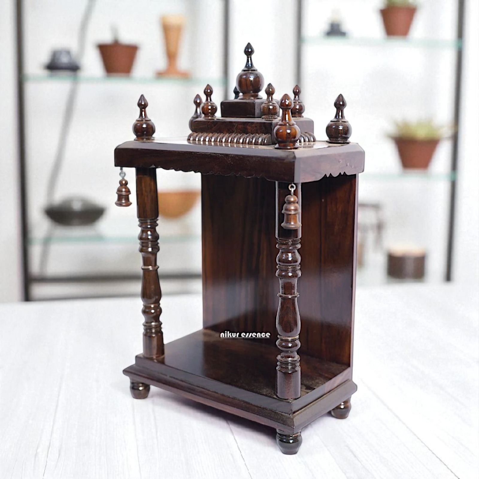 Wall Hanging Wooden Temple – by Nikur Essence Nikuressence