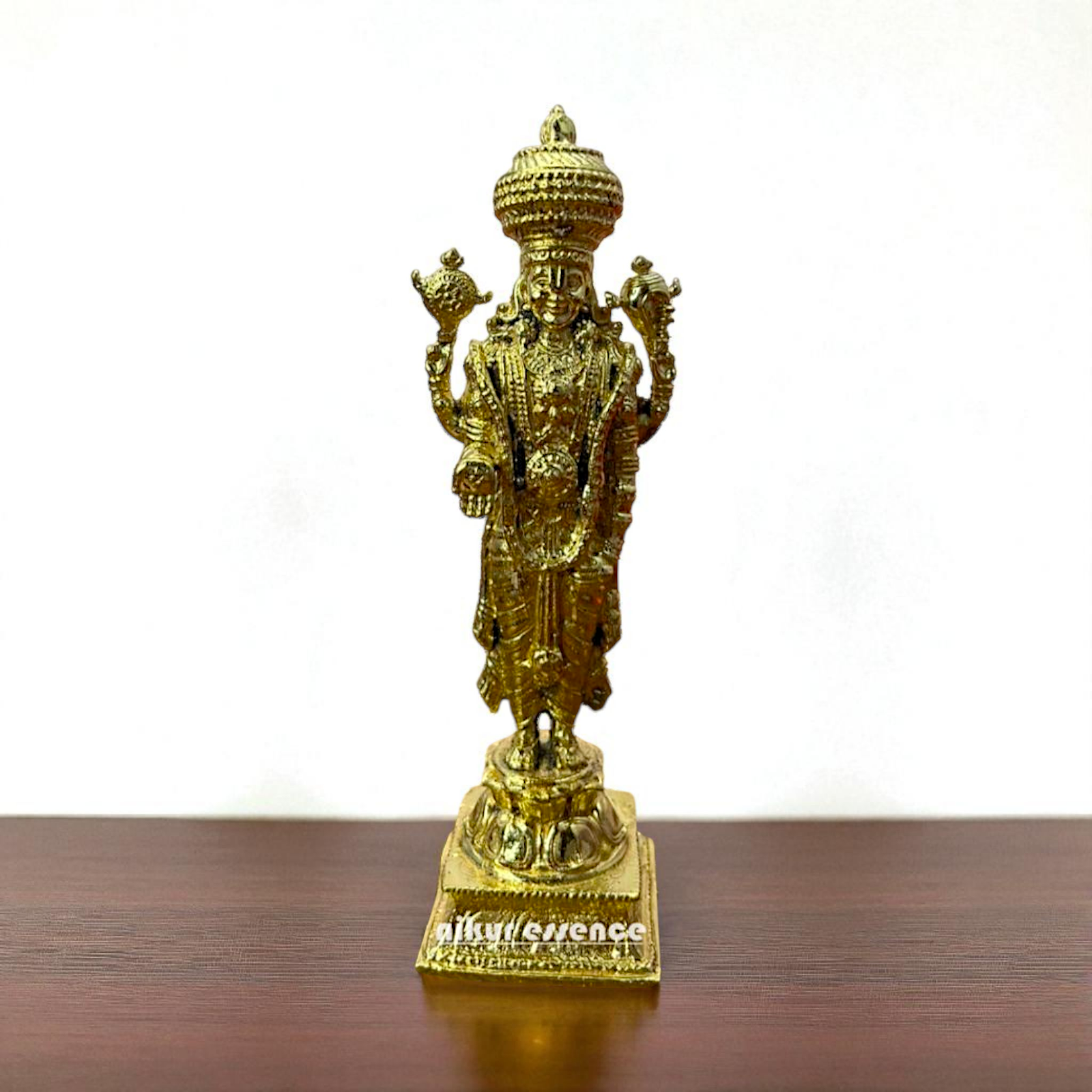 Srinivasa Standing with Abhaya Mudra – Panchaloha Idol by Nikur Essence Nikuressence