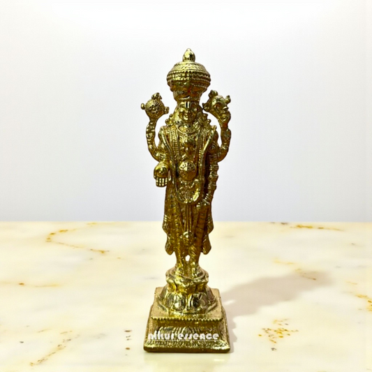 Lord Vishnu Srinivasa – Standing with Blessing Hand – Panchaloha Idol by Nikur Essence Nikuressence