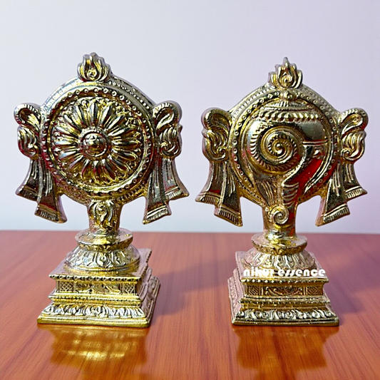 Shanku Chakra Symbol – Panchaloha Sacred Emblems | By Nikur Essence Nikuressence