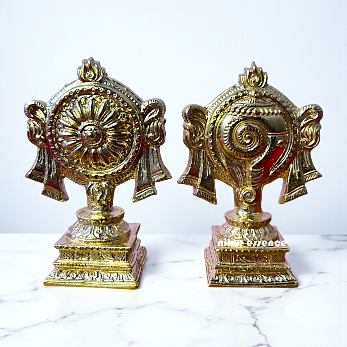 Shanku Chakra Symbol – Panchaloha Sacred Emblems | By Nikur Essence Nikuressence