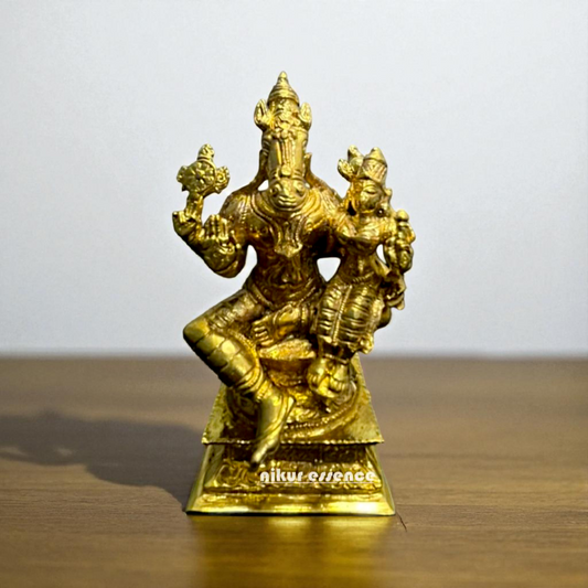 Lakshmi Hayagreeva Vishnu Panchaloha Statue – God of Knowledge & Wisdom | Nikur Essence Nikuressence