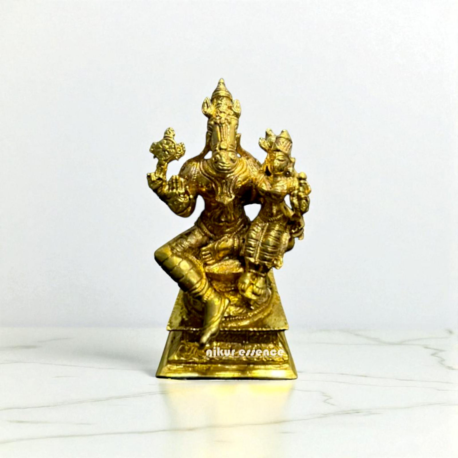 Lakshmi Hayagreeva Vishnu Panchaloha Statue – God of Knowledge & Wisdom | Nikur Essence Nikuressence