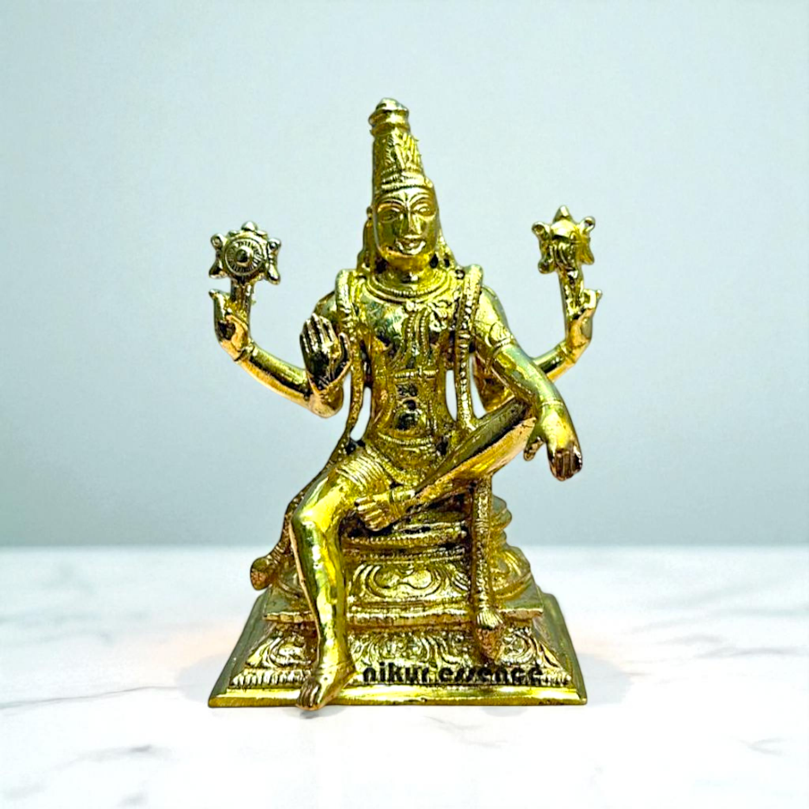 Narayan Vishnu Panchaloha Statue – Eternal Preserver of the Universe | Nikur Essence Nikuressence