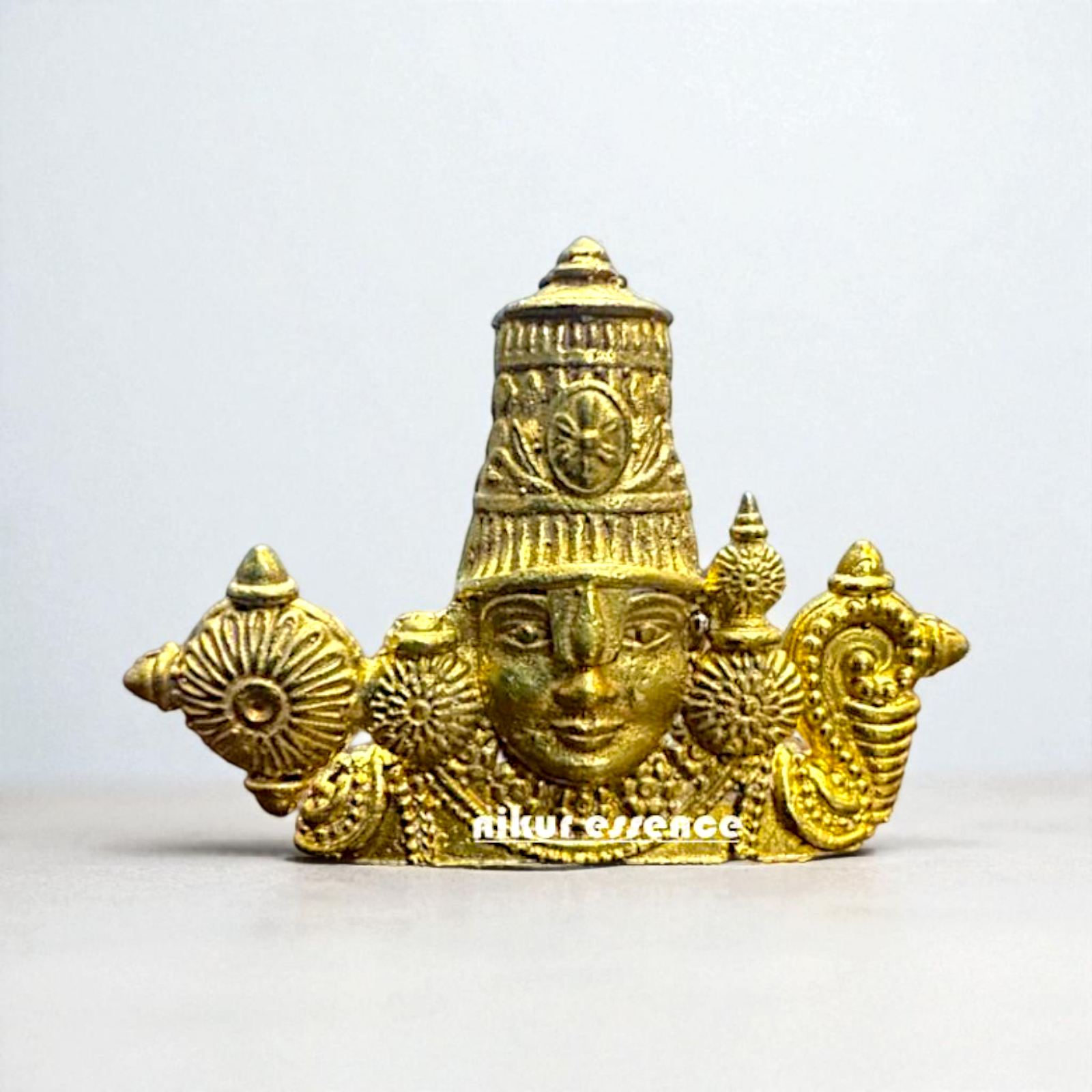 Venkateshwara Balaji Head Panchaloha Statue – Sacred Tirumala Swamy Face Idol | Nikur Essence Nikuressence
