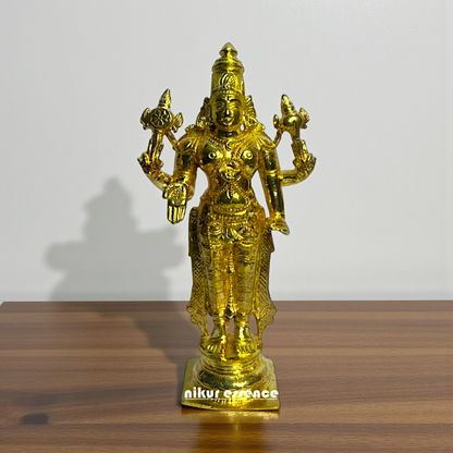 Swaminarayan Vishnu Bhagwan Panchaloha Statue – Murti of Bhagwan Narayan in Divine Form | Nikur Essence Nikuressence
